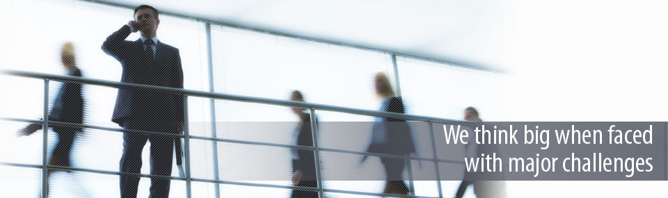 We think big when faced with major challenges